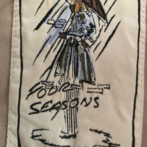 Four Seasons trench coat used, khaki-beige, size S
