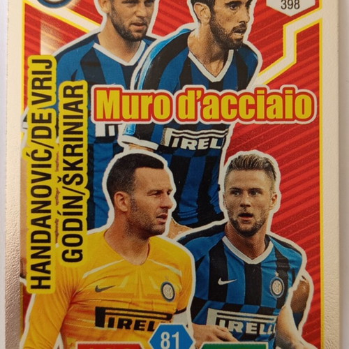 Panini Calciatori Adrenalyn XL 2019-2020 Inter Milan Muro d'acciaio card