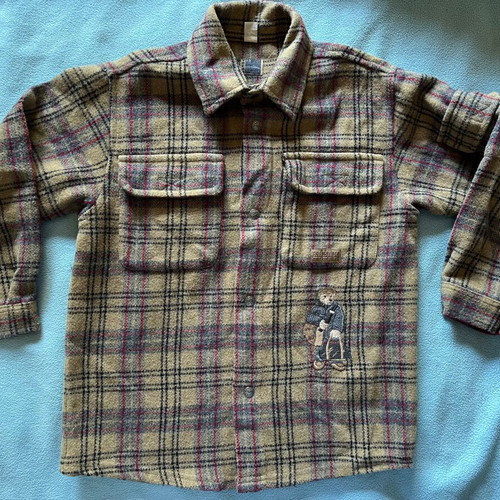 Winter wool blend shirt for boys, size 6 years