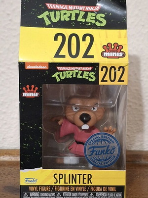 Funko Minis Splinter #202 Special Edition like new, collectible figure