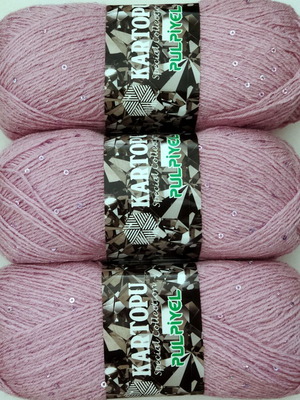 Kartopu Pulpiyel Special Collection knitting yarn set of 3 new, purple pink