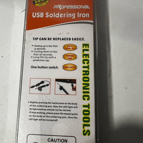 Usb soldering iron new, low voltage 5volt