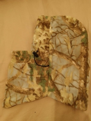 Set of 2 fleece face and head covers camouflage color new