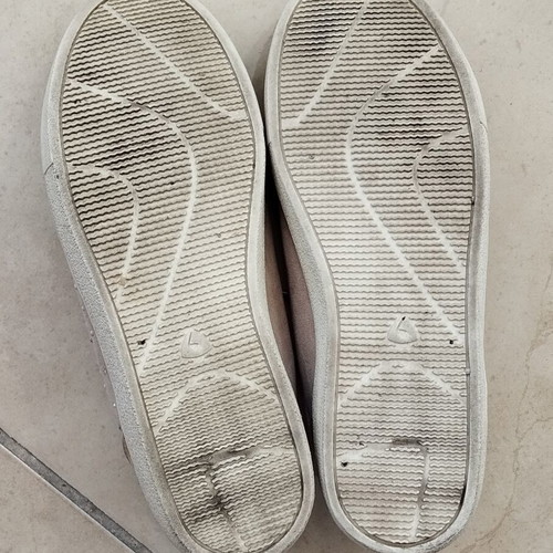 Sneakers Sprox used with laces, decorative zipper and rhinestones, size 39, beige