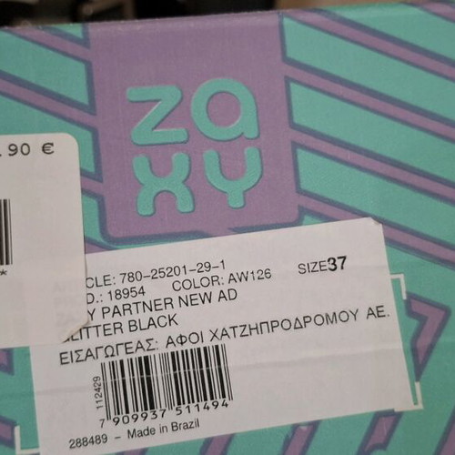 Zaxy slippers black like new, size 37