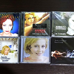 Έξι (6) CD Anneke Van Giersbergen. Δισκογραφία 2009 με 2013 Τα 5 είναι υπογεγραμμένα από την Anneke