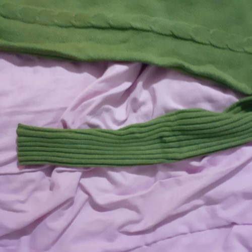 Morena Spain long sweater with thick knit new, green