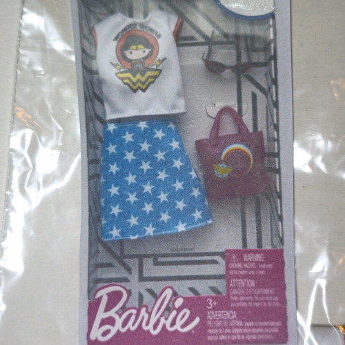 Barbie DC Comics Wonder Woman doll shirt used