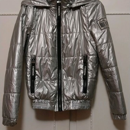 Silver bomber jacket used