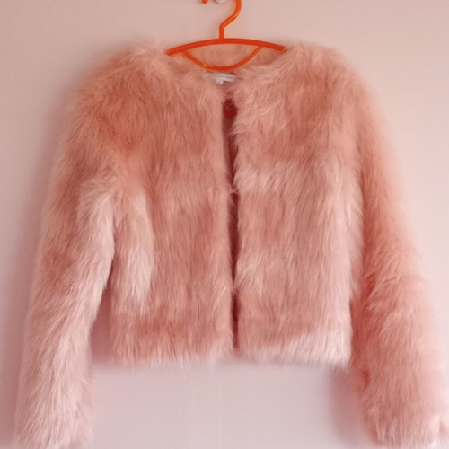 Glamorous women's pink faux fur jacket like new