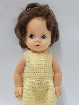 Ideal doll 1970s with original hand-knitted dress