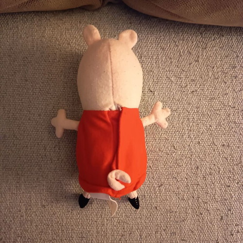 Peppa and George plush toys, 13cm and 18cm