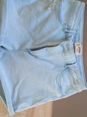 Denim women's denim shorts like new, light color, size XL
