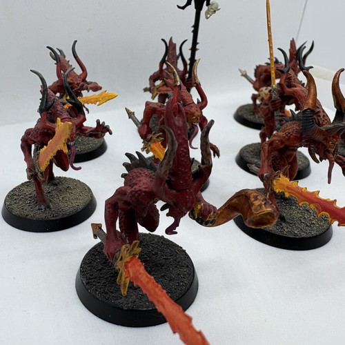 Warhammer Daemons of Khorne Bloodletters Squad like new