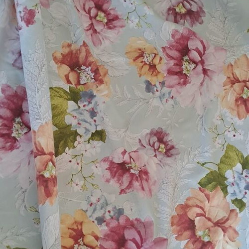 Curtain with continuous gathers, high-quality fabric, 160x172 cm