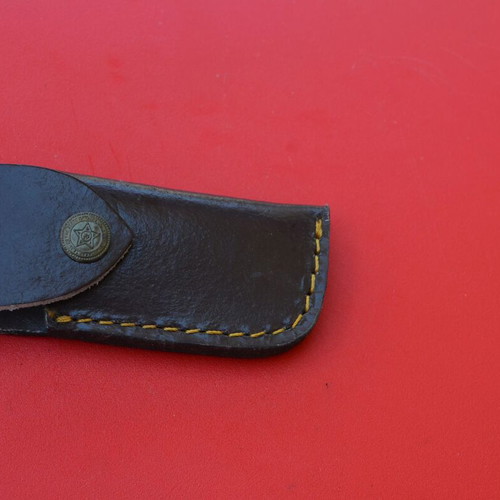 Damascus Custom Made Folding Tando Knife With Stain Bone Handle