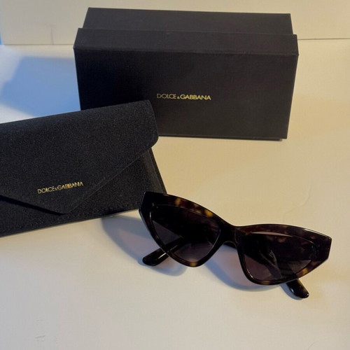 Dolce & Gabbana DG4439 Cat Eye Sunglasses New, Brown