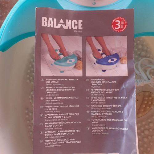 Hydromassage foot spa like new with many accessories