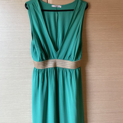 Maxi dress M by Maki Philosophy like new, green and gold