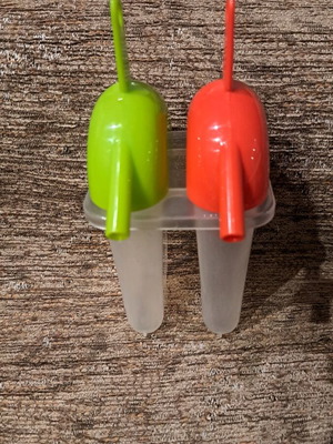Granita molds new, set of 2 plastic holders