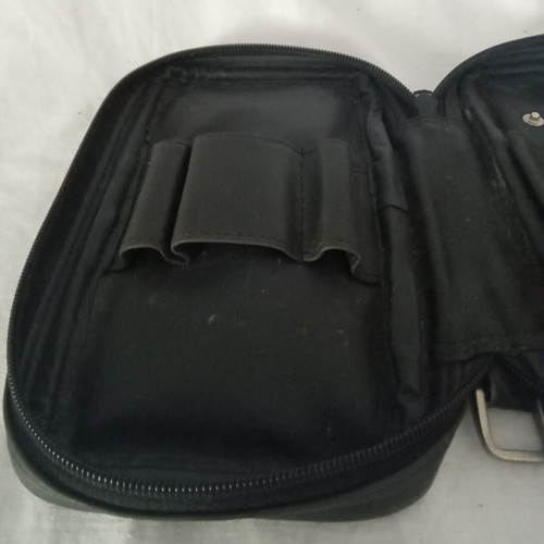 Leather pipe bag used for 4 pipes and accessories