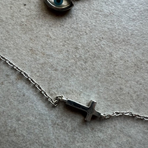 S925 necklace and bracelet set like new, silver