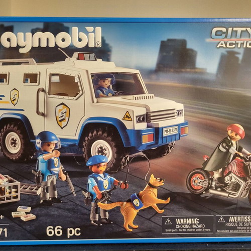 Playmobil 9371 City Action Money Transport Vehicle like new