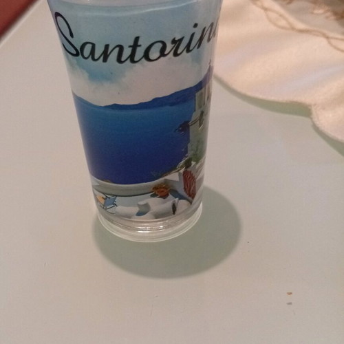 Santorini souvenir shot glass new, 60ml