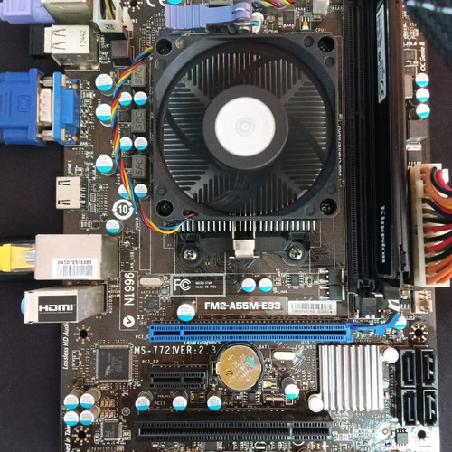 Σετ μητρικής MSI FM2-A55M-E33 και CPU AMD A4 5300 μεταχειρισμένο