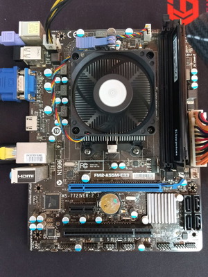 Σετ μητρικής MSI FM2-A55M-E33 και CPU AMD A4 5300 μεταχειρισμένο