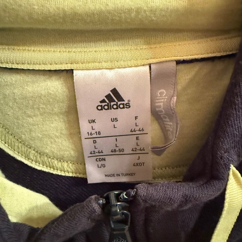 Adidas jacket Large like new, blue