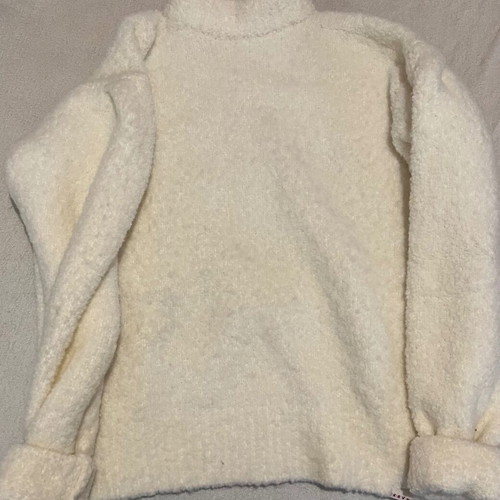Karavan oversized lambswool sweater like new, one size, white
