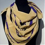  SALVATORE FERRAGAMO ITALY vintage 100% authentic silk scarf