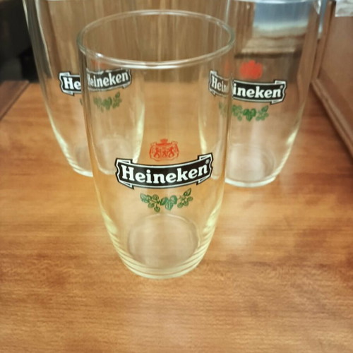 Heineken collectible beer glasses set of 3, new