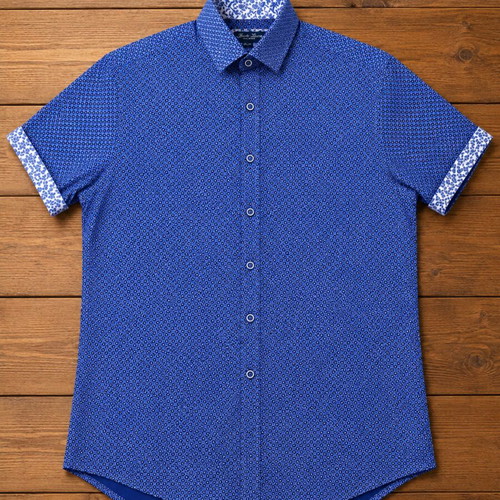 Berto Lucci Milano Slim Fit Shirt Blue M like new