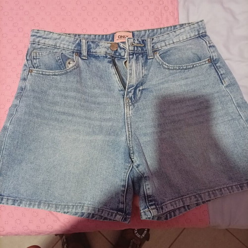 Only denim shorts medium used, blue