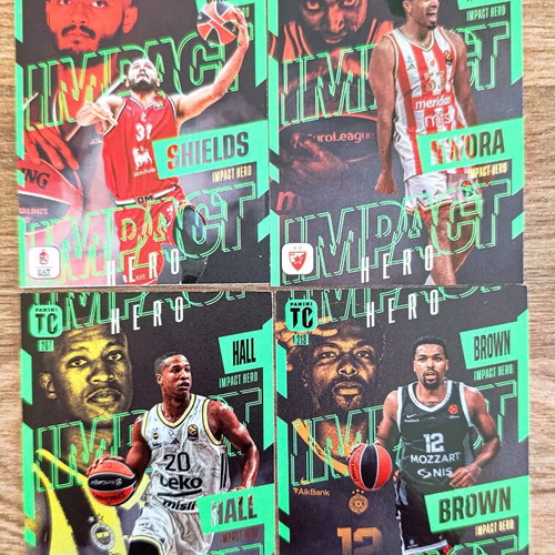 Panini Top Class Euroleague Card Bundle Impact Hero new