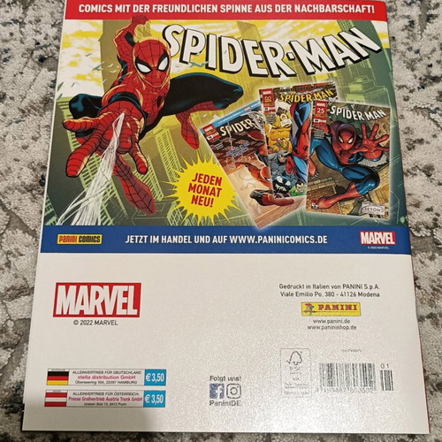 Panini The Amazing Spider-Man 2022 album new, German edition