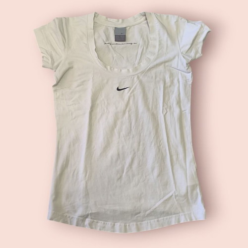 Nike Y2K t-shirt used, white, size M