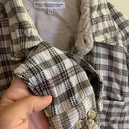 Columbia shirt used, size M, beige brown