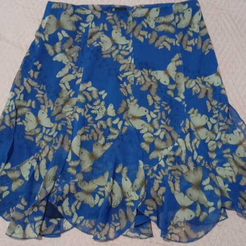 Ny Collection skirt like new, size L, beige and blue