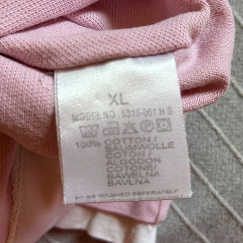 Y2K Harajuku Japanese Streetwear Osaka Dragons Layered Pink Polo Shirt XL like new