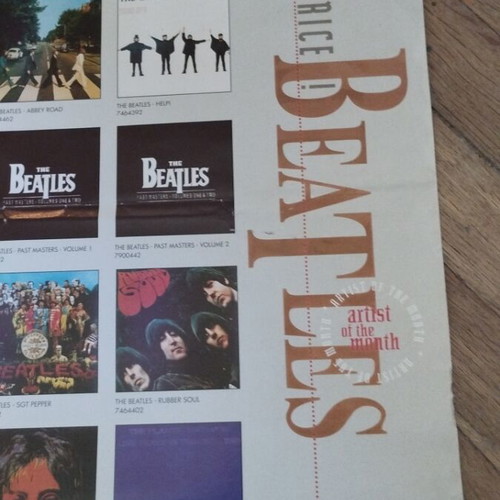 The Beatles Promo Poster used, Artist Of The Month, 65x45 cm