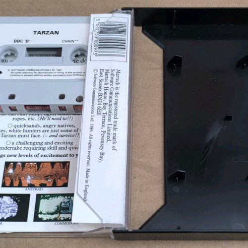 Tarzan (Martech) BBC Micro cassette like new, complete in box