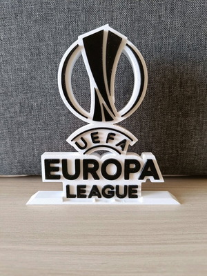 Logo UEFA Europa League with base, new, plastic