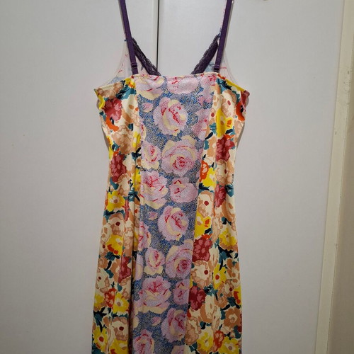 John Galliano Vintage Floral Print Stretchy Mini Dress Large, excellent condition