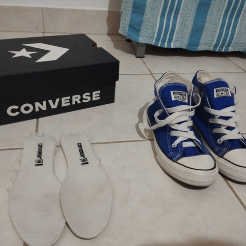 Converse All Star shoes size 35, blue, lightly used