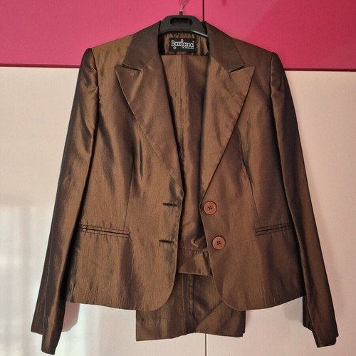 Satin suit like new, brown, size S/M