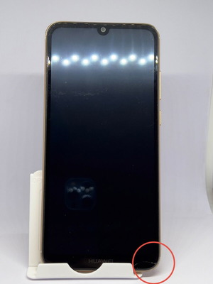 Huawei Y6 2019 used with small crack, brown, 32GB
