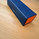 Θήκη γυαλιών Ted Baker London καινούργια, μπλε και πορτοκαλί